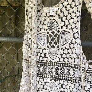 Roommates 1X crochet cardigan